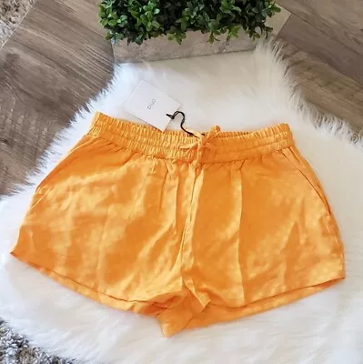 Onia Aleen Short Silky Dots Sunflower Shorts Gold Yellow NWT Pull On Sz S Small • $39