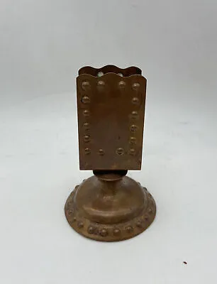Vintage Copper Match Box Matchstick Holder Stand 4” • $25