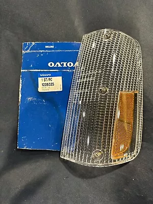 NEW NOS RARE Volvo 240 Drivers Left 3 Screw Clear Turn Signal Lens 242 244 245 • $100