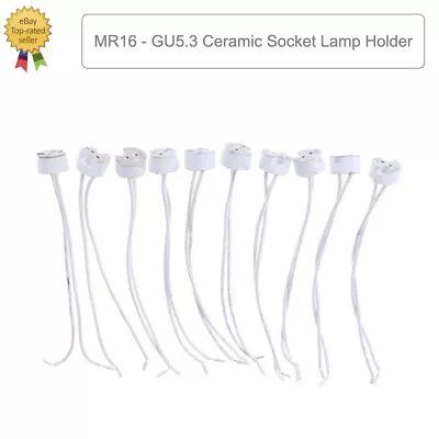 GU5.3 | MR16 Lamp Holder Socket Connector 140mm Downlight Fitting Wire • £2.35