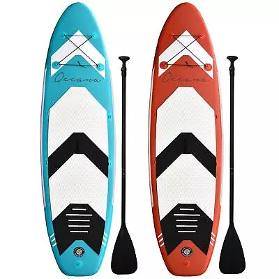 Inflatable Paddle Board 10ft Surfboard Stand Kayak With Pump Set Paddle Board • £246.99