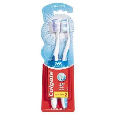 Colgate 360 Sensitive Pro-Relief Sensitive Toothbrush Extra Soft 2 Pack • £5.01