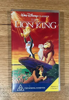 Vintage Retro VHS Walt Disneys The Lion King  RARE Hard To Find  FREE POSTAGE • $19.50