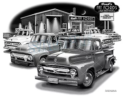 Ford Truck 53545556 Muscle Pick-up Car Art Print   #2900 • $24.99