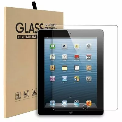 [2 Pack]Tempered Glass Screen Protector For Ipad 23456789 Mini 2/4/5 Air Pro 11 • £5.49