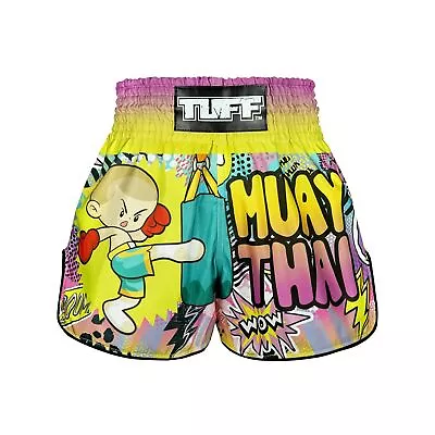 Tuff Sport Muay Thai Boxing Shorts Retro Styles Classic Slim Cut MMA Kickboxi... • $75.76