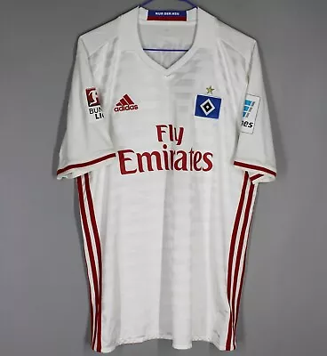 Hsv Hamburg Germany 2016/2017 Away Football Shirt Jersey Trikot  L #12 Walace • £59.99