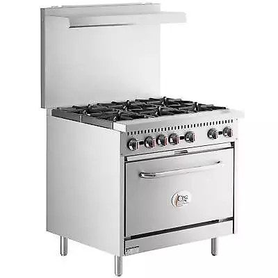 Natural Gas 6 Burner 36  Range With Standard Oven - 210000 BTU • $1737.66