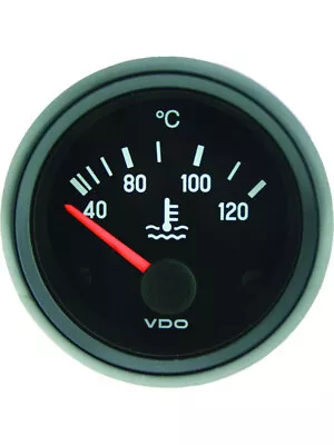 VDO Cockpit Inter Water Temp Gauge Electric 40 -120C 24V 52mm Diam (310040002) • $85