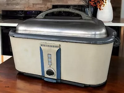 Vintage RD-414 WESTINGHOUSE ROASTER 1950s W/Rack Electric Turkey Oven Working • $97.49