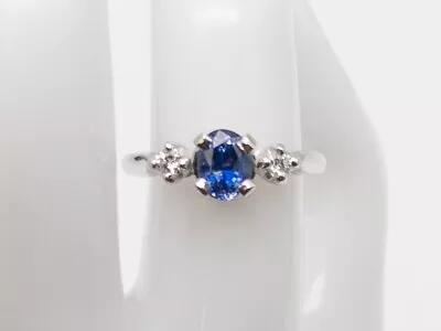 Vintage 1930 ARTCARVED $5000 1.35ct Certified NO HEAT Blue Sapphire Diamond Ring • $985