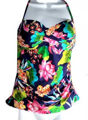 La Blanca Women's TANKINI Floral Swim Top [ Size 6 ] Multi-Color - NWT $91 • $14.95