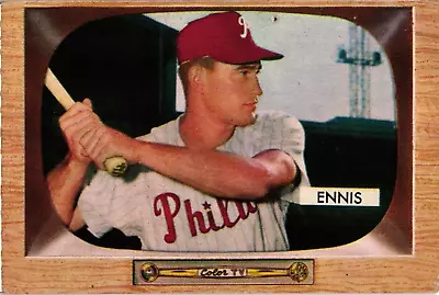 Lot Of (2) 1955 Bowman Baseball Baseball Cards -#17 Del Ennis Phillies • $1.25