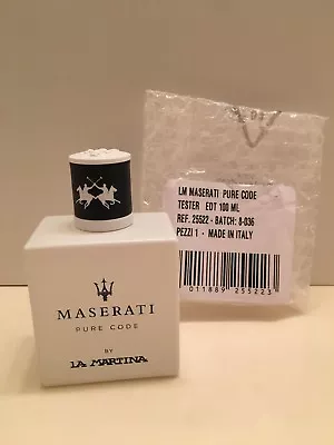 Maserati Pure Code By La Martina 3.4 Oz / 100 Ml Eau De Toilette New Tester • $59