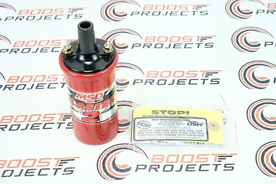 MSD Ignition Coil Blaster 2 8mH 45000 Volts .7 OHMs Red Universal - 8202 • $71.70