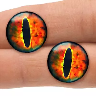 18mm Glass Monster Eyes Realistic Taxidermy Craft Eyeballs • $9.99