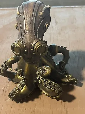 Steampunk Octopus Sculpture 5.5in Home Table Decor Statue Figurine Shelf Display • $34.99