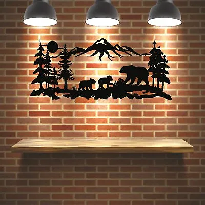 Bear Metal Wall Decor For Home And Outside - Wall-Mounted Wall Art Decor • $219.90