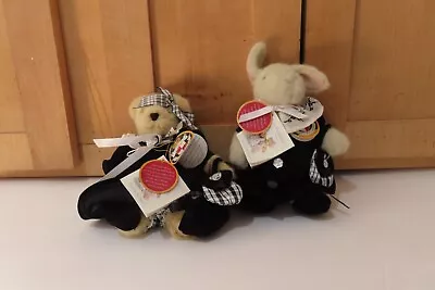 The Muffy VanderBear  Portrait Famiy Set*(2) W/Hoppy VanderHare  Black/white NWT • $34.99