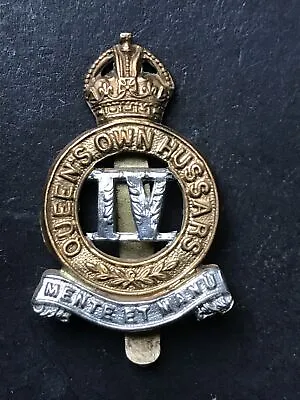 4th Queens Own Hussars Original British Army Cap Badge WW2 • £18