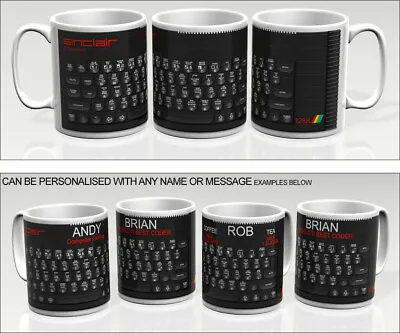 Sinclair Zx Spectrum +128 'toastrack' Retro Computer Mug - Can Be Personalised • £6.95