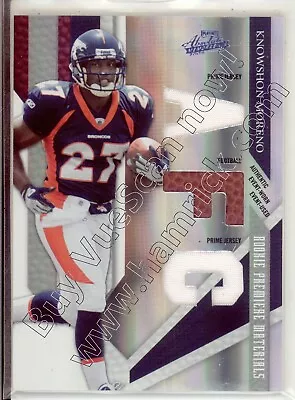 Knowshon Moreno Rookie Triple Jersey Ball Patch Broncos Georgia Uga Dawgs #/25 • $12.29