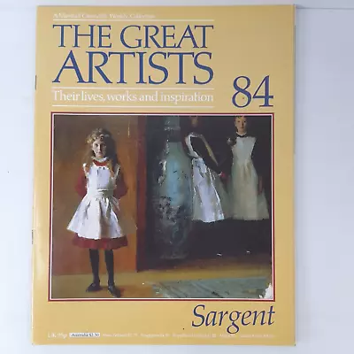 Sargent - The Great Artists #84 - Vintage Magazine 1986 • $14