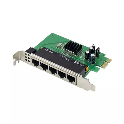 5 Port RJ45 Network Switch PCIe Fast Ethernet 10/100Mbps Switch Board Card • $33.90