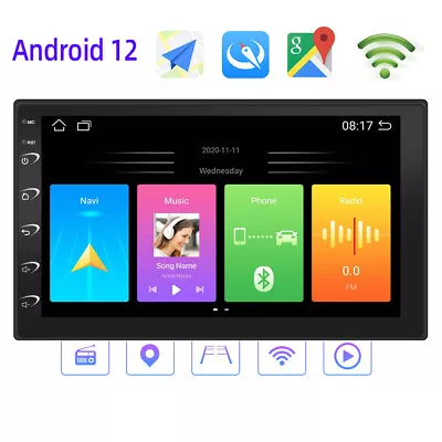 7  Android 10 Double 2 DIN Car Stereo Radio GPS Navi WiFi Head Unit In Dash • $65.27