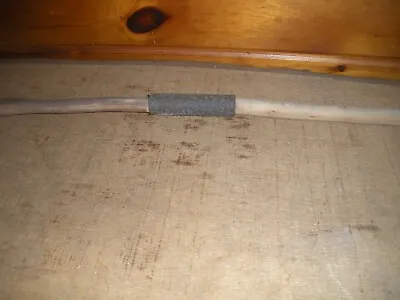 Vintage Handmade Primitive Long BOW With Wrought Iron Pipe Grip / Wall Hanger • $50