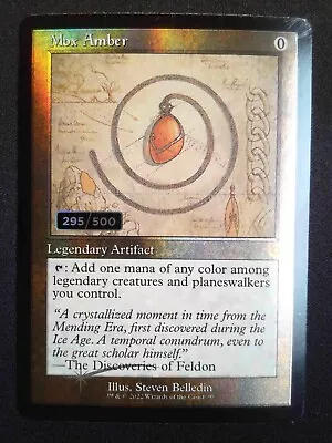 Serialized Mox Amber (Schematic) - #295/500 • $695