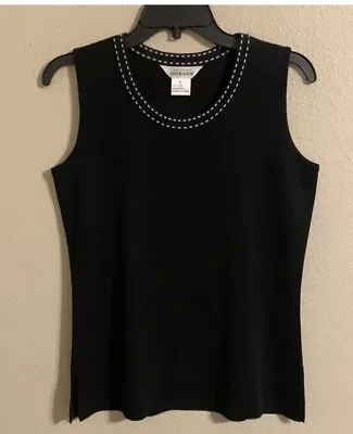 Exclusively Misook Black Sleeveless Sweater Size S • $25.99