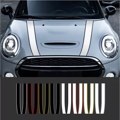 Car Bonnet Vinyl Stripes Sticker For Mini Cooper F56 R55 R56 R60 F55 F60 F54 • $19.46