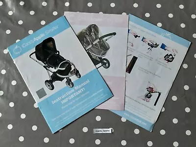 ⭐Official ICandy Apple 1 Stroller +Carry Cot Instruction Manual Book User Guide⭐ • £6.95