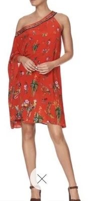 $159 • Buy Camilla “cinema Paradiso” One Shoulder Short Kaftan - S/m