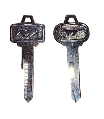 Ford Mustang Pony Key Blanks 1964-1965 Made In USA Vintage Set Of 2 • $17.93