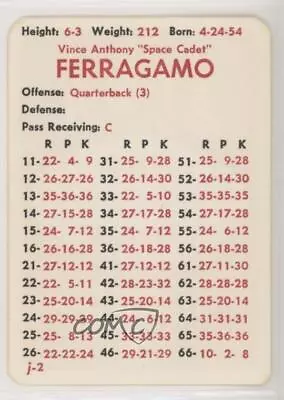 1983 APBA Football 1982 Season Vince Ferragamo • $7.44