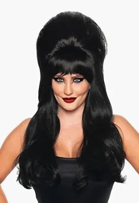 Dark Mistress Wig - Elvira - Long - Black - Costume Accessory - Adult • $29.99