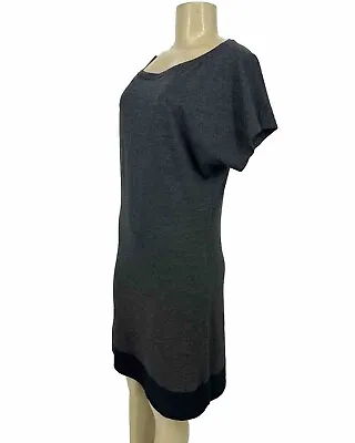 Icebreaker Women Pullover Merino Wool Short Sleeve  Dress Grey Casual ML8 • $40.50