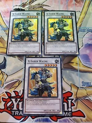 Yugioh - X-Saber Wayne 5DS3-EN042 NM 1st Ed Super Rare X3 • $5.48