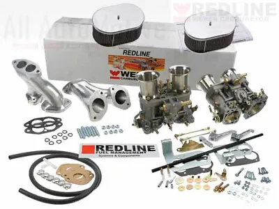 Weber Carburetor Kit VW Bug & Type 1 Dual 48 IDF - Redline Kit W/Genuine Webers • $1069.95