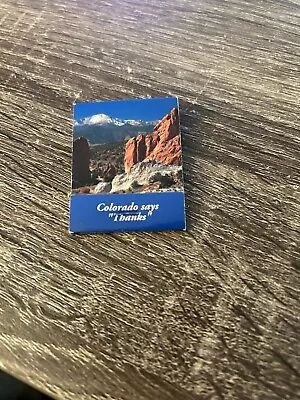 Colorado Says Thanks Matchbook Matches NM Scenic Photo By RON RUHOFF • $9.99