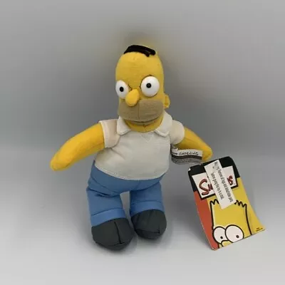 The Simpsons Homer Simpson Soft Toy With Tag 2005 PMS • £13.99