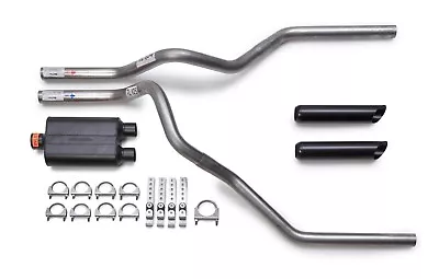 Flowmaster Super 44 Mandrel-Bent Aluminized Dual Truck Exhaust Kit Chrome Tips • $294.99