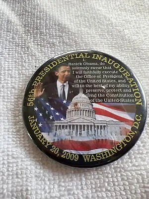 Barack Obama 2009 Presidentialinauguration Vintage 2.2  Pin Pinback L-39 • $4.18