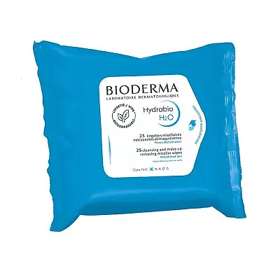 $8.49 • Buy Bioderma Hydrabio - H2O Wipes - Cleansing And Make-up Removing Micellar Face...