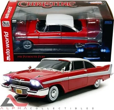 Autoworld Awss102 1:18 1958 Plymouth Fury Christine Nighttime Version W/ Lights • $139.99