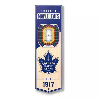 NHL Toronto Maple Leafs 6 In. X 19 In. 3D Stadium Banner Scotiabank Arena • $29.05