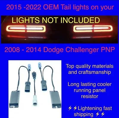 Dodge Challenger 2008 -2014 To 2015 + Led Srt  Taillight Conversion Harness • $174.99