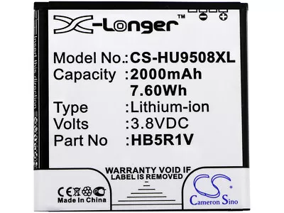 HB5R1V Battery For Huawei Honor 2  Honor II  Honor Quad  U9508  Honor 3  HN3-U01 • $17.85